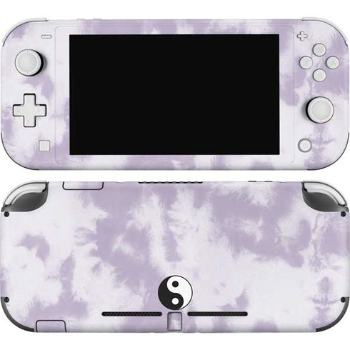 Purple and White Tie Dye Nintendo Switch Lite Skin
